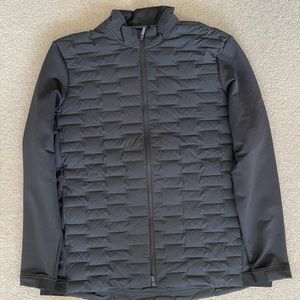 ADIDAS FROSTGUARD RECYCLED CONTENT FULL-ZIP PADDED JACKET, XL, BLACK.